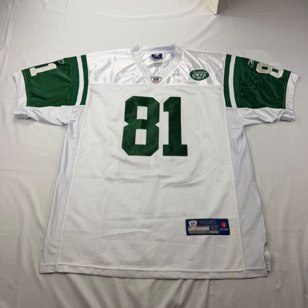 Reebok NFL Jersey Mens 52 White New York Jets Dustin Keller 81 Football